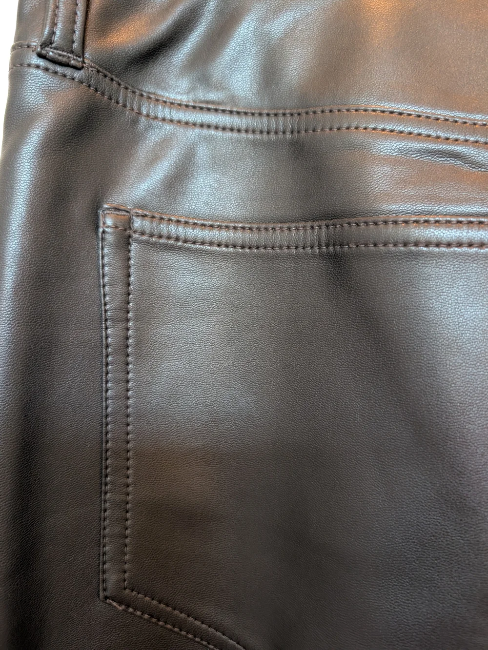 J. Crew Black Faux Leather Cropped Straight-Leg Pants